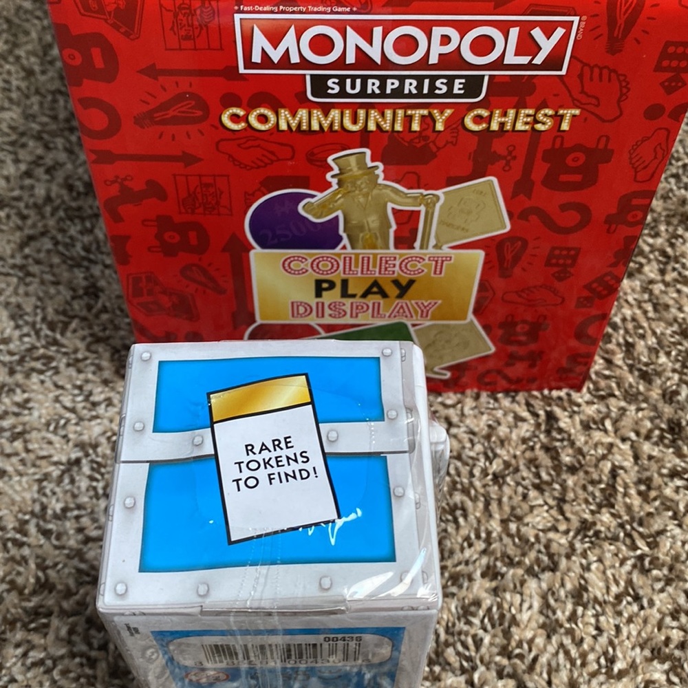 Monopoly Surprise Community Chest Exclusive Tokens